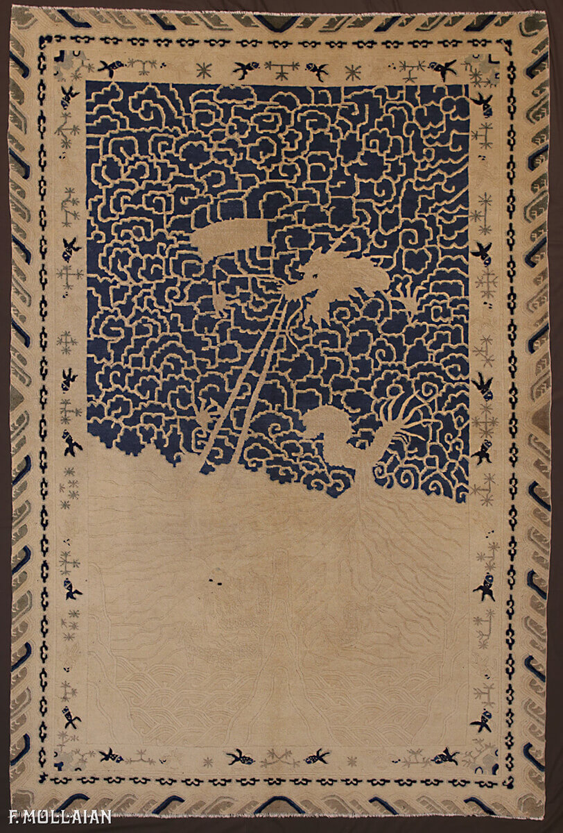 Antique Ningxia Chinese Rug n°:48219343